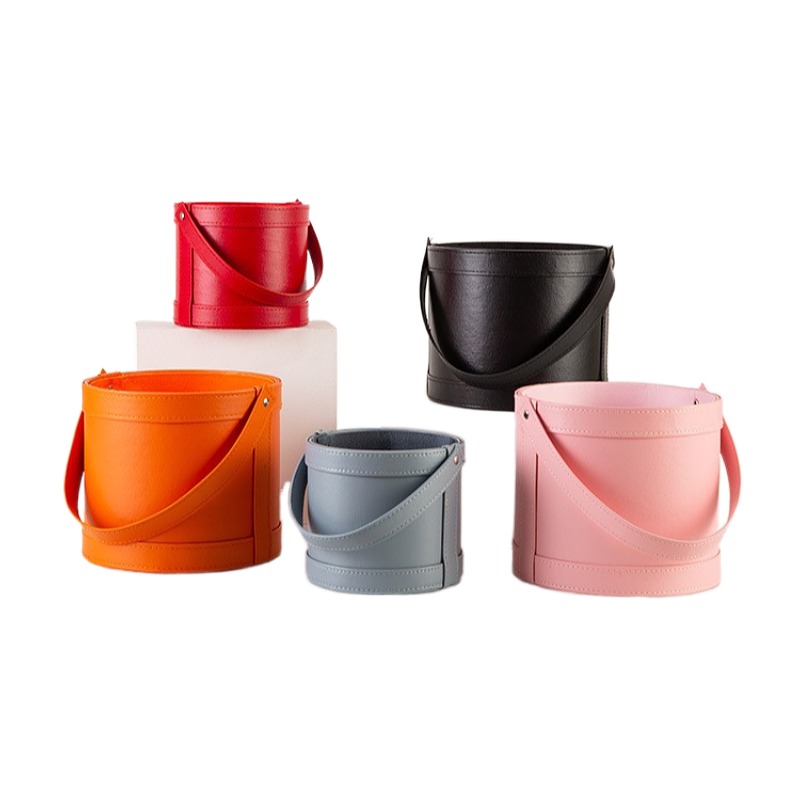 Florist Supply Buckets - Caixa de Presente Redonda Portátil de