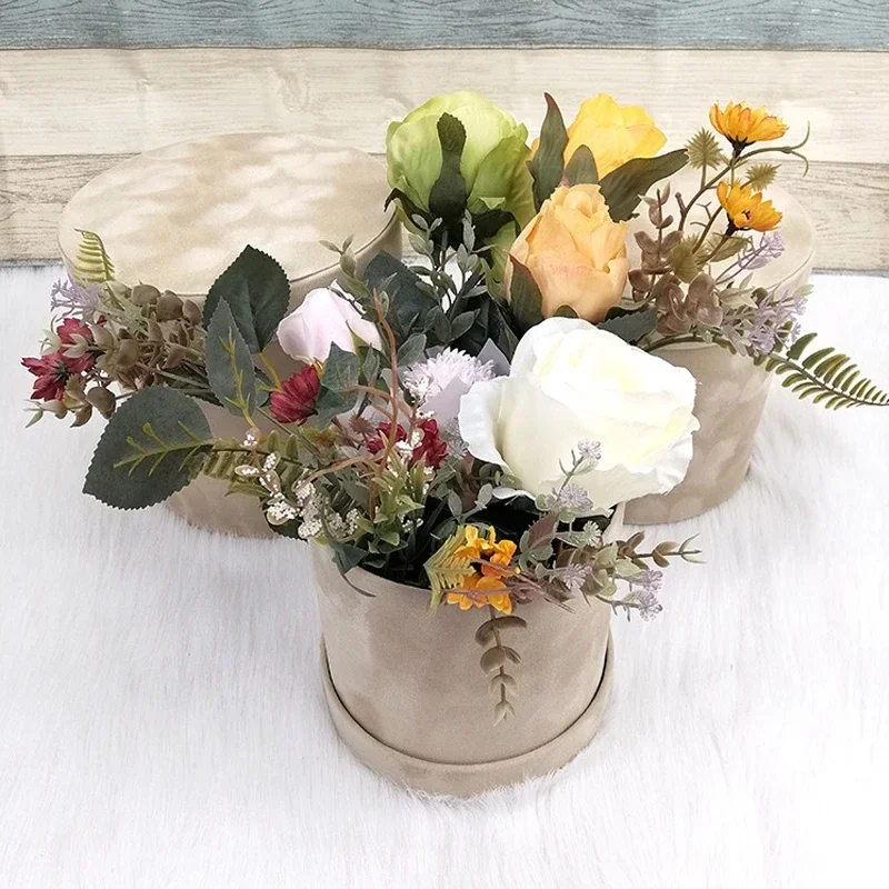 3 pçs/set forma redonda caixa  - Florist Supply Buckets avaliação e preço